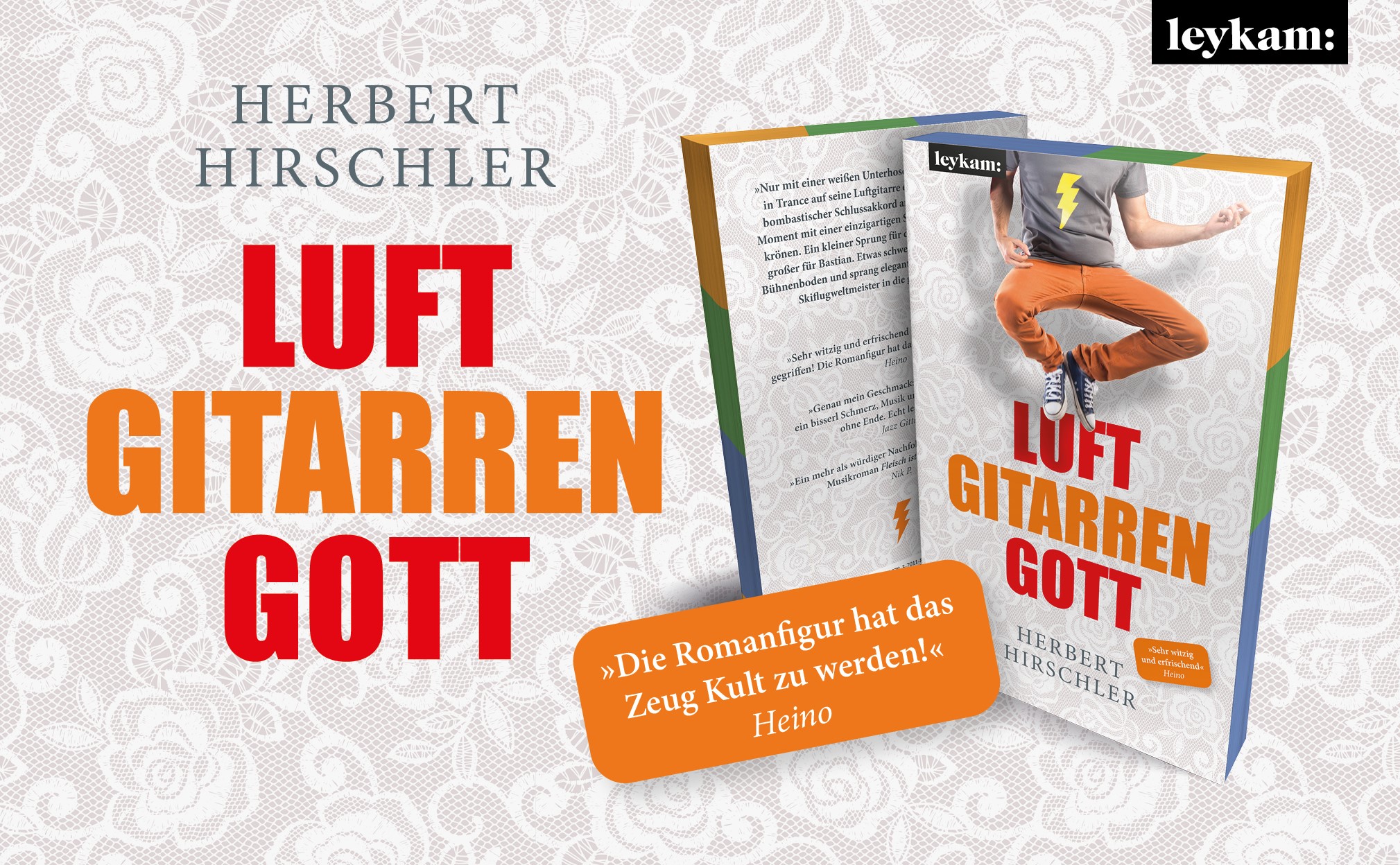 Buchpräsentation Herbert Hirschler Musikroman Luftgitarrengott von Herbert Hirschler